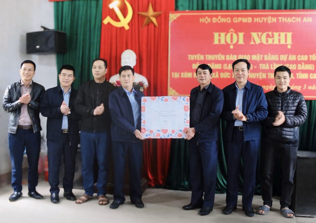 Chủ tịch UBND tỉnh Hoàng Xuân Ánh dự hội nghị tuyên truyền bàn giao mặt bằng Dự án cao tốc Đồng Đăng (Lạng Sơn) - Trà Lĩnh (Cao Bằng)