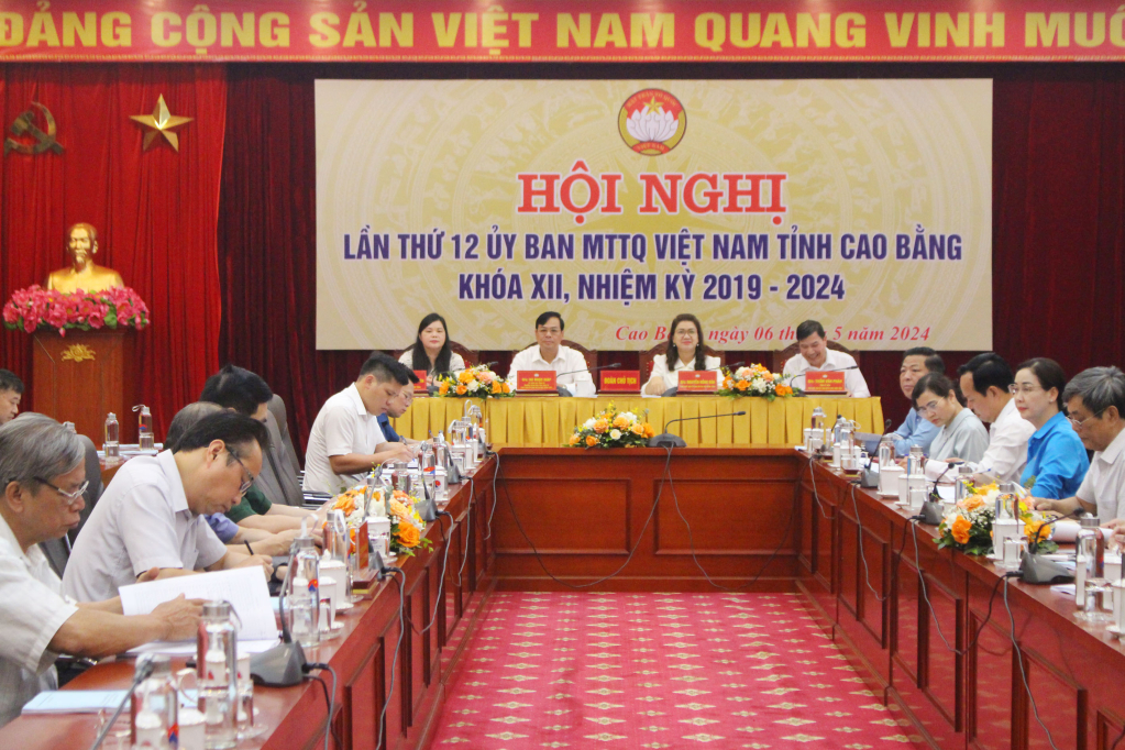 Hội nghị lần thứ 12 Ủy ban MTTQ Việt Nam tỉnh khóa XII, nhiệm kỳ 2019 - 2024.
