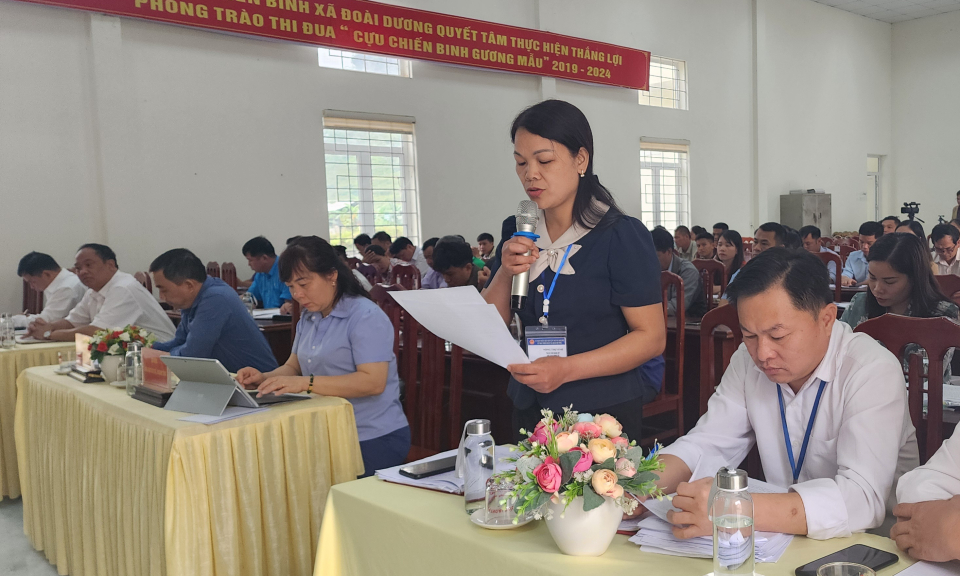 Đoàn đại biểu Quốc hội tỉnh tiếp xúc cử tri tại huyện Trùng Khánh