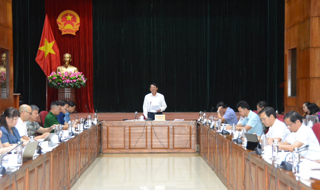 Chủ tịch UBND tỉnh Hoàng Xuân phát biểu chỉ đạo