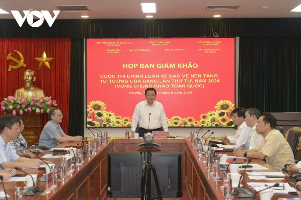 Giám đốc Học viện Chính trị Quốc gia Hồ Chí Minh Nguyễn Xuân Thắng phát biểu.