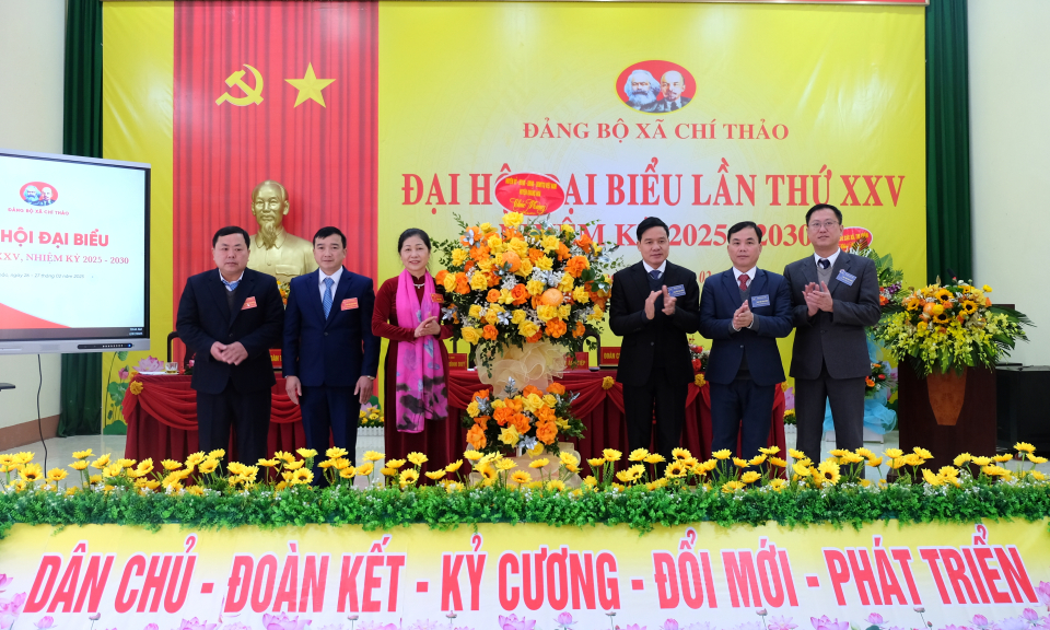 Đại hội đại biểu Đảng bộ xã Chí Thảo nhiệm kỳ 2025 - 2030