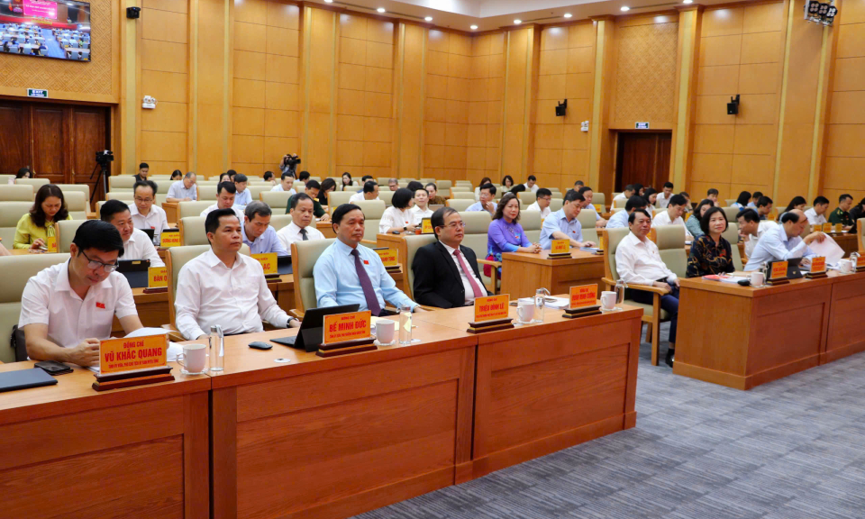 Kỳ họp thứ 30 (chuyên đề) HĐND tỉnh khóa XVII, nhiệm kỳ 2021 - 2026
