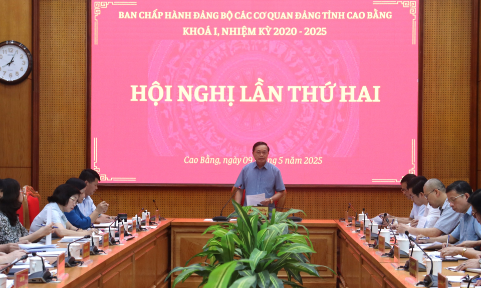 Hội nghị lần thứ 2 Ban Chấp hành Đảng bộ các cơ quan Đảng tỉnh