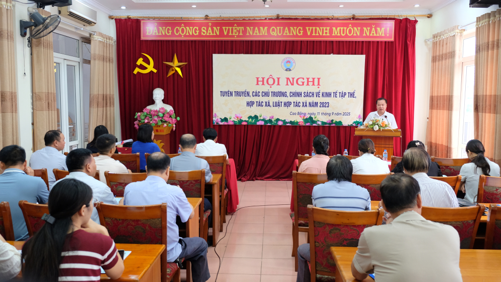 Cao Bằng; Hội nghị tuyên truyền, phổ biến các chủ trương, chính sách mới về kinh tế tập thể, hợp tác xã