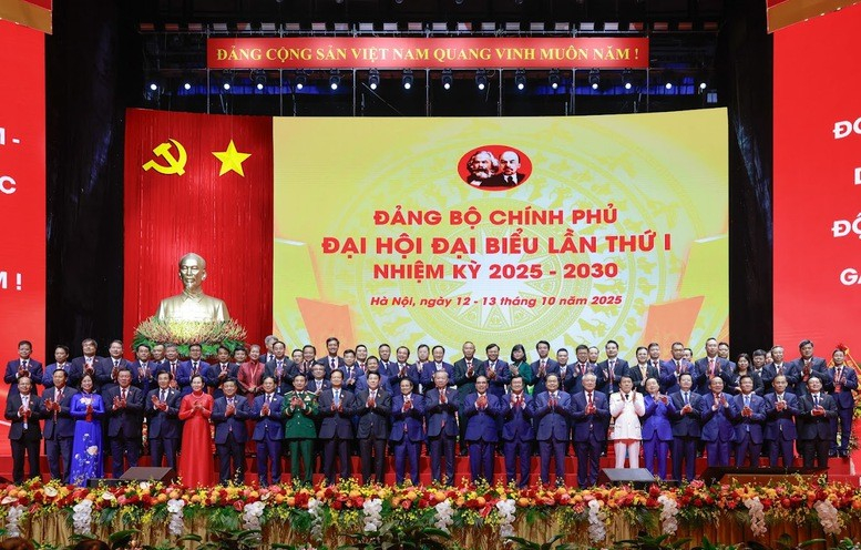 Đại hội Đảng bộ Chính phủ lần thứ I thành công rất tốt đẹp - Ảnh: VGP/Nhật Bắc