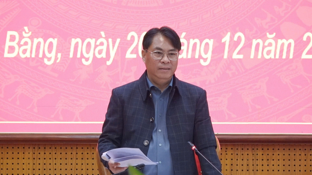 Bí thư Tỉnh ủy Phan Thăng An kết luận buổi làm việc.